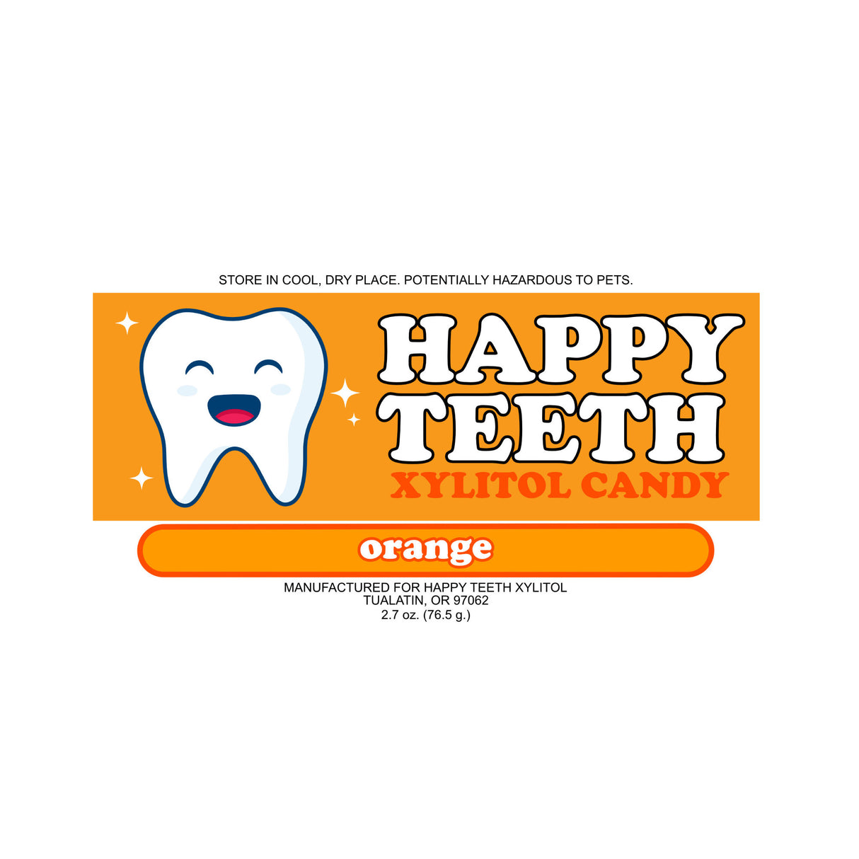 Happy Teeth Xylitol Candy - Orange