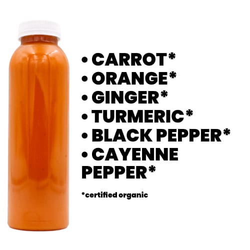 Mantra carrot orange ginger carenne juice - Certified Organic Cold-Pressed Juice From Portland Juice Company