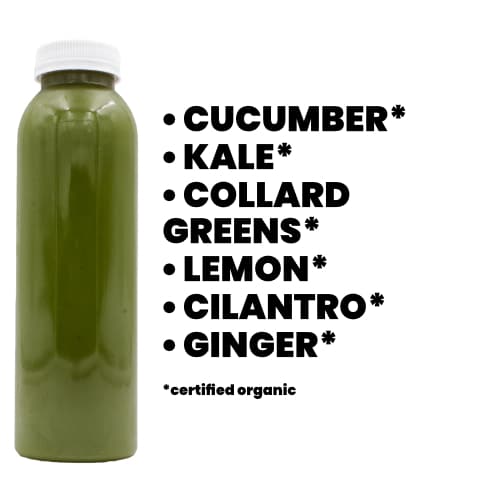 Prana savory green juice kale collard greens ginger - Certified Organic Cold-Pressed Juice From Portland Juice Company