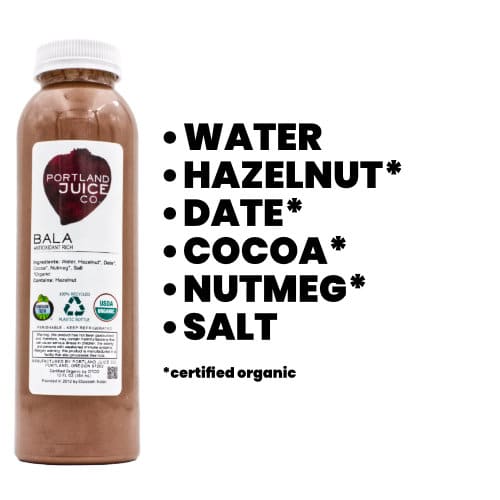 Bala Hazelnut Chocolate nut milk - Certified Organic Cold-Pressed Juice From Portland Juice Company