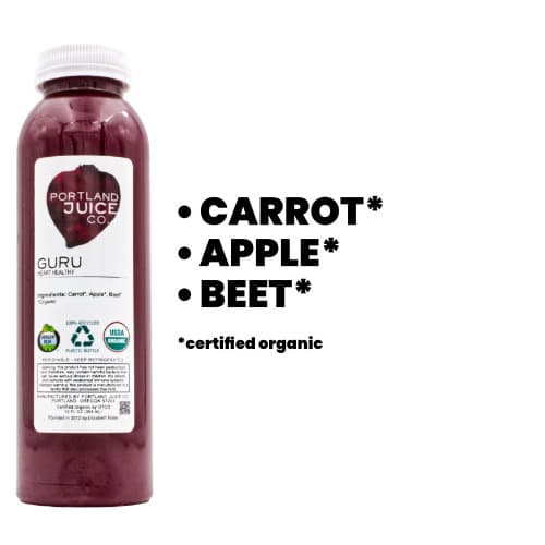 Guru classic apple beet carrot juice - Certified Organic Cold-Pressed Juice From Portland Juice Company