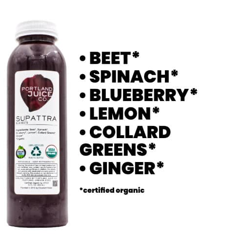 Supattra beet blueberry juice - Certified Organic Cold-Pressed Juice From Portland Juice Company